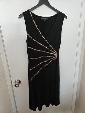 connected apparel Dress with Leopard-Print Accents